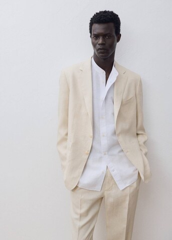 MANGO MAN Regular fit Suit Jacket 'Salerno' in Beige