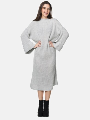 Robes en maille Elara en gris