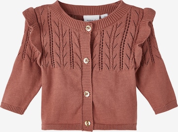 NAME IT Knit Cardigan 'Milla' in Brown: front