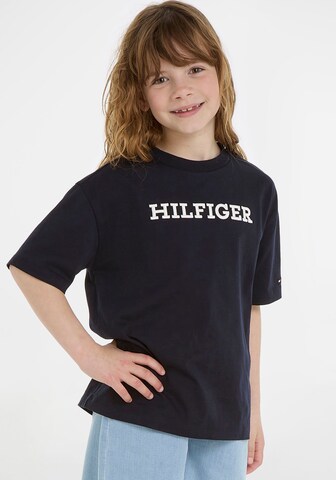 T-Shirt TOMMY HILFIGER en bleu : devant