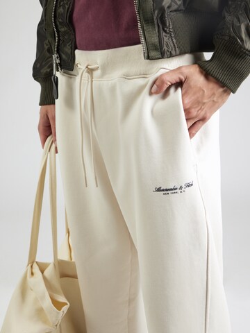 Loosefit Pantalon Abercrombie & Fitch en beige