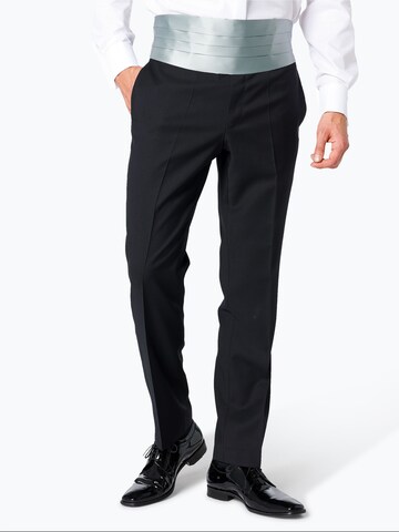 WILVORST Regular Pleated Pants in Black