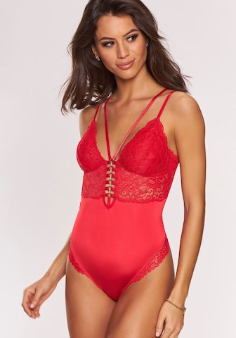 JETTE Bodysuit in Red: front