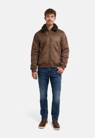 INDICODE JEANS Between-Season Jacket in Brown