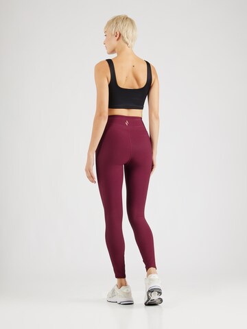 Skinny Pantaloni sportivi 'GOFLEX' di SKECHERS in rosso