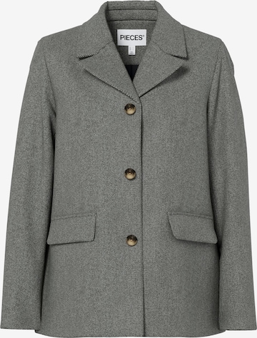 PIECES Välikausitakki 'PCBianca' värissä harmaa: etupuoli