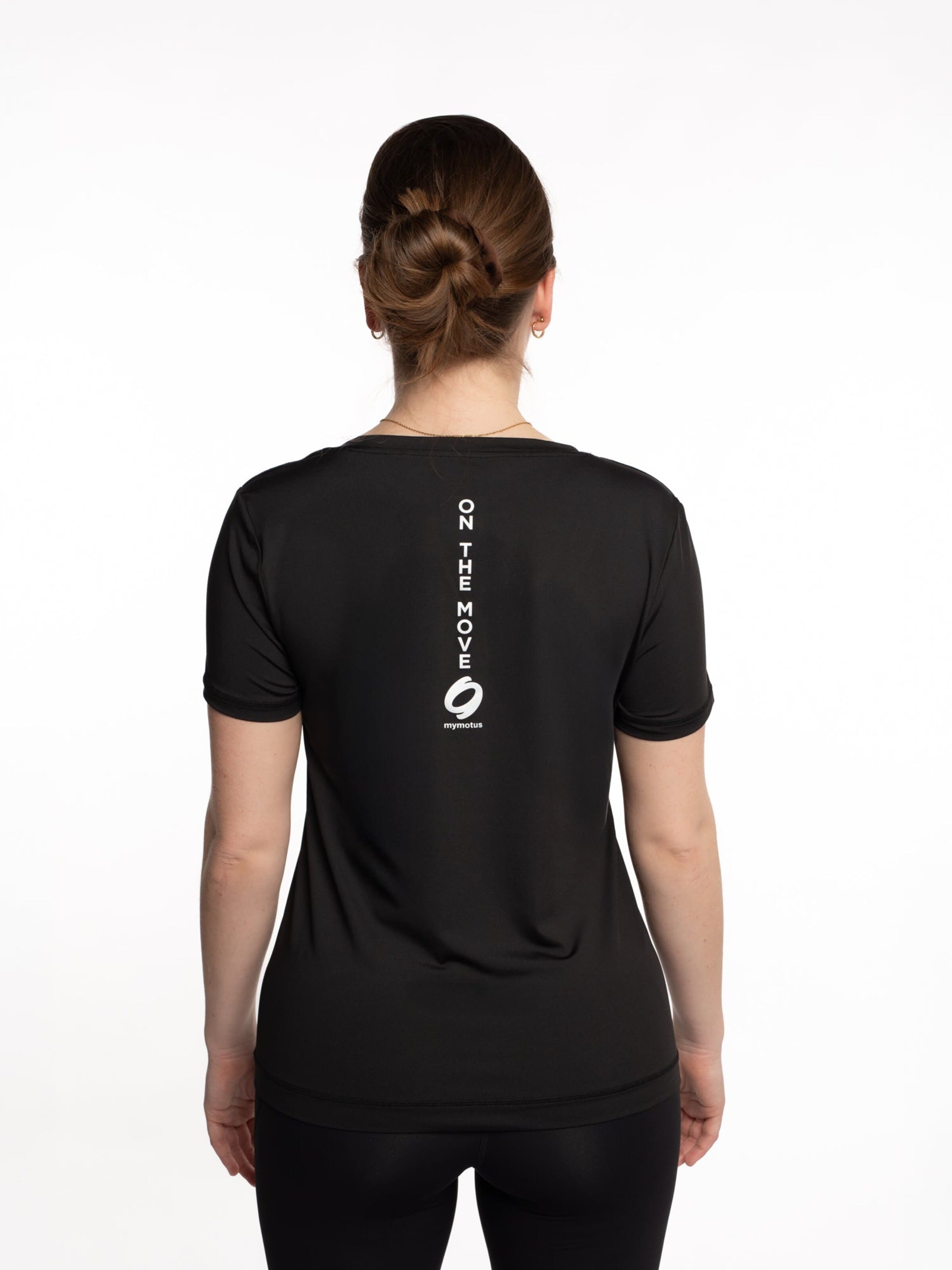T-shirt fonctionnel 'Mymotus® ladies V-neck T-shirt, Black, YW25' mymotus en noir