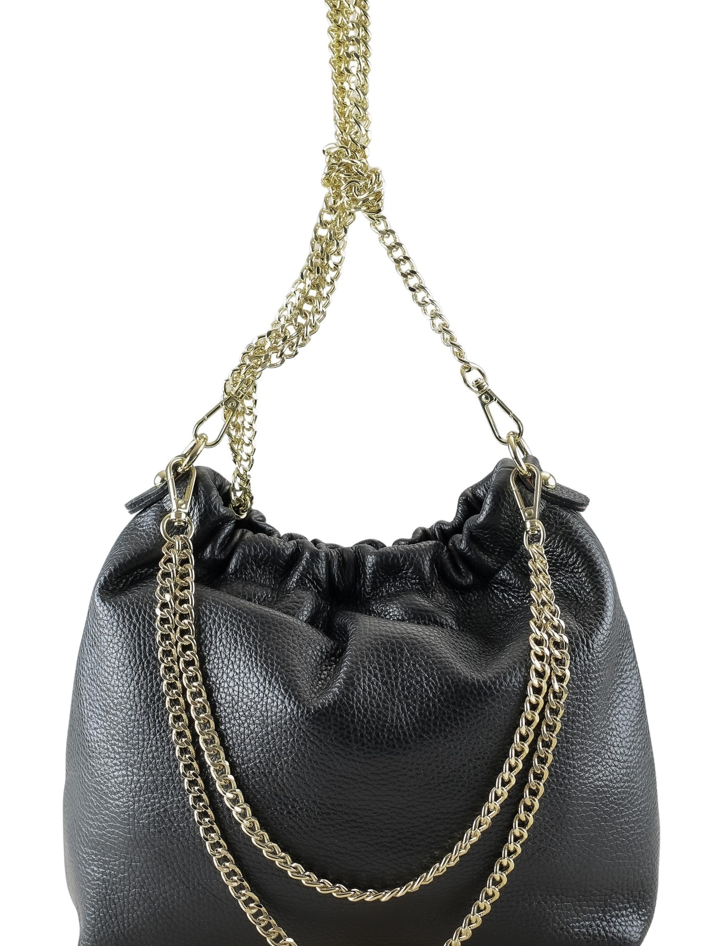 COLLEZIONE ALESSANDRO Crossbody Bag 'Chicca' in Black: front