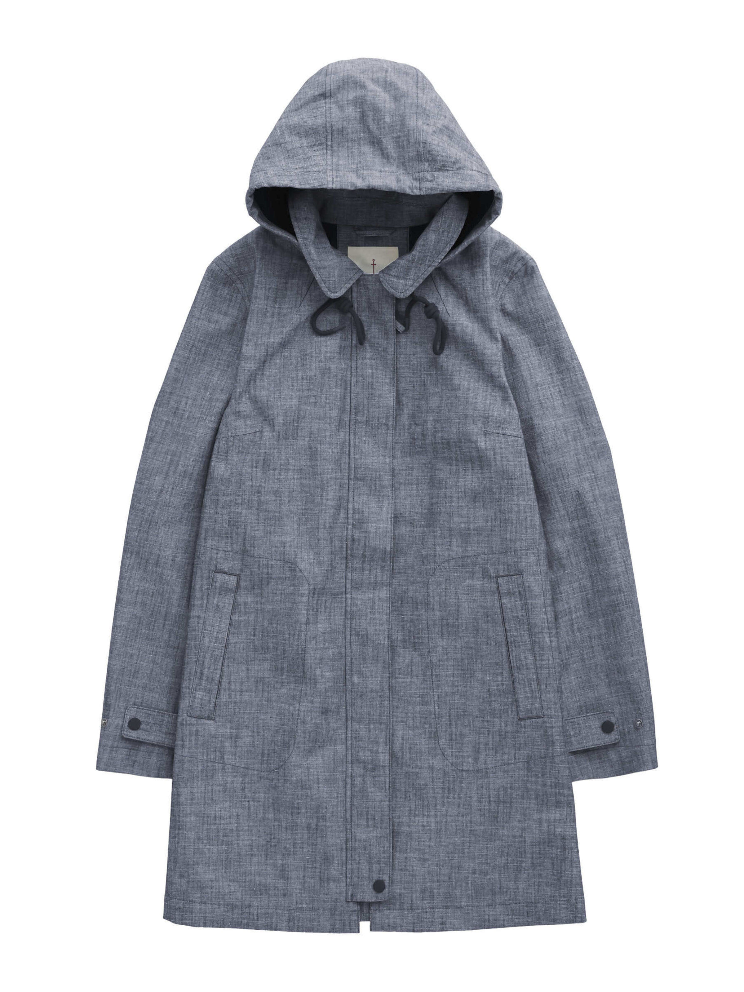 Seasalt Cornwall Přechodný kabát – modrá: přední strana