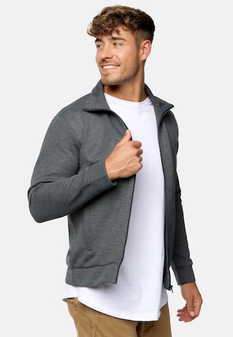 INDICODE JEANS Sweatvest 'Sharpis' in Grijs