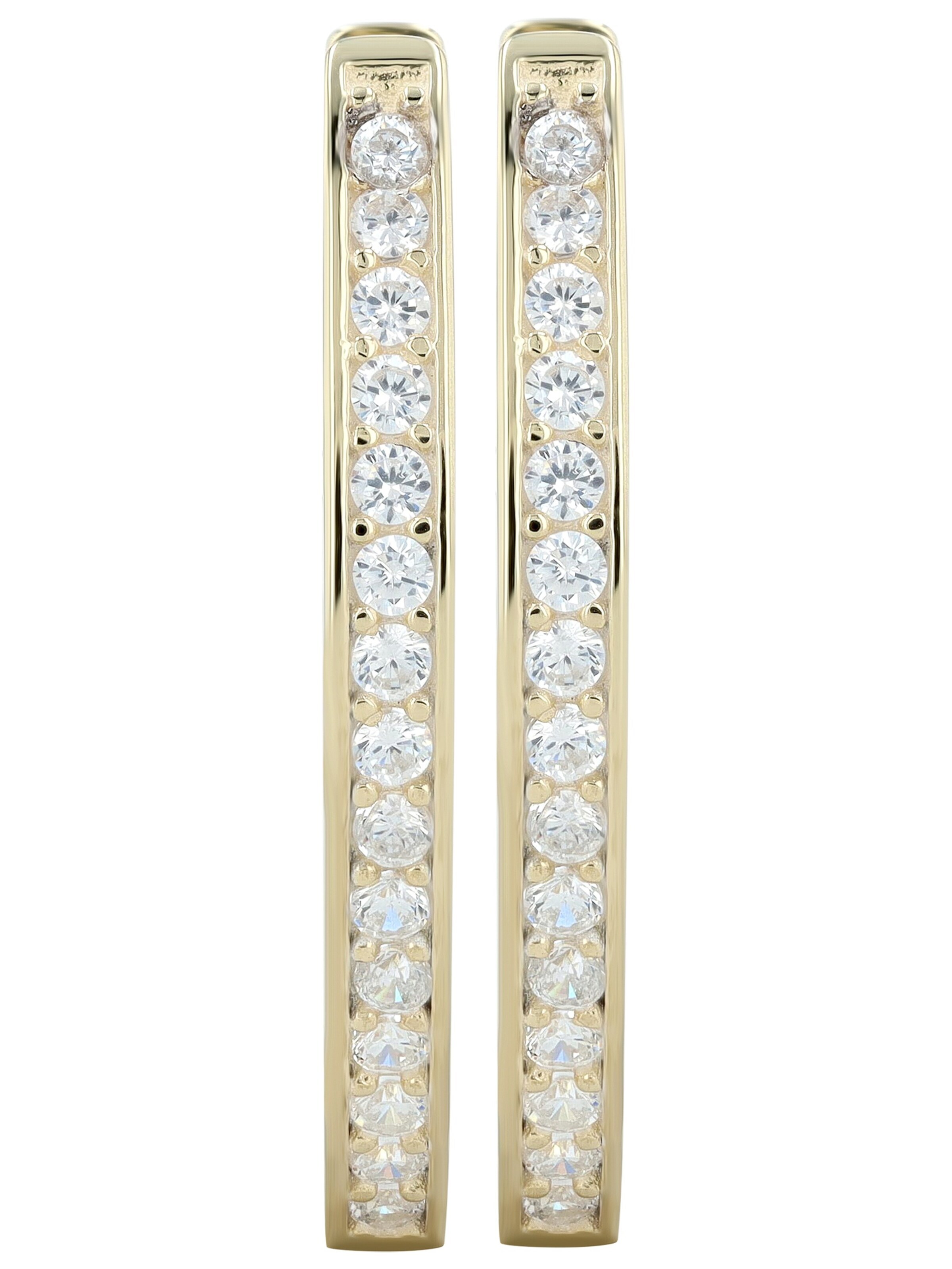 Akzent Earrings '"Avila" aus 925 Sterlingsilber, rhodiniert, langlebig' in Gold: front