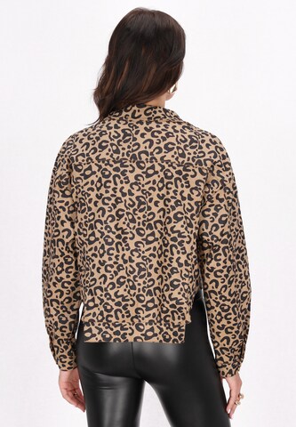 Veste mi-saison faina en marron