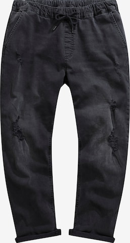 STHUGE Loosefit Jeans in Zwart: voorkant