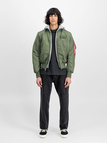 ALPHA INDUSTRIES Between-Season Jacket 'MA-1 D-Tec' in Green