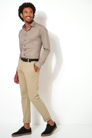 DESOTO Slim fit Button Up Shirt in Brown