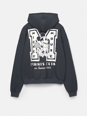 Pull&Bear Jopa na zadrgo 'Mickey Mouse' | siva barva