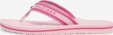 TOMMY HILFIGER Zehentrenner in Pink: Vorderseite