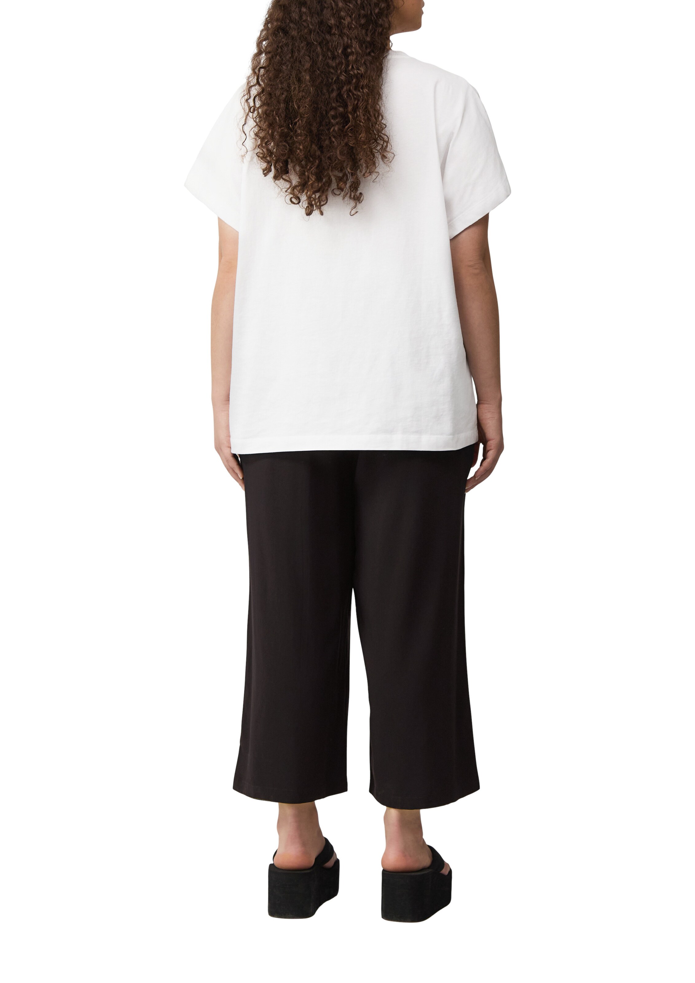 QS Wide leg Broek in Zwart