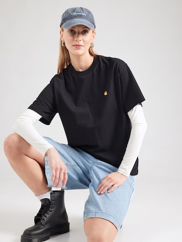 Carhartt WIP Koszulka 'Chase' w kolorze czarny: przód