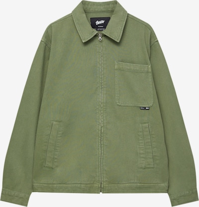 Pull&Bear Between-Season Jacket in Khaki / Black / White, Item view
