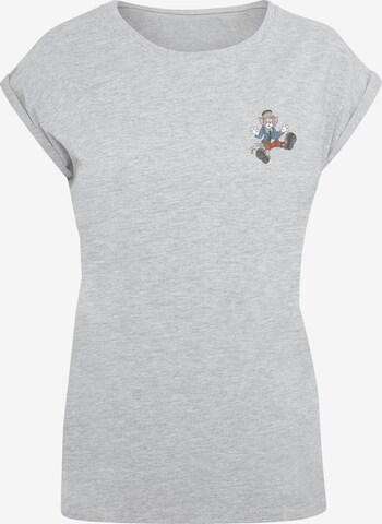 ABSOLUTE CULT Shirt 'Tom and Jerry - Frankenstein Tom' in Grey: front