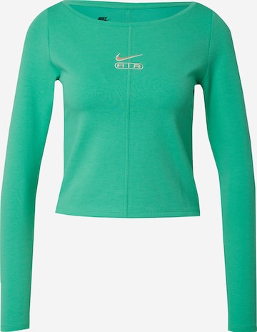 Nike Sportswear - Camisa 'Air' em verde: frente