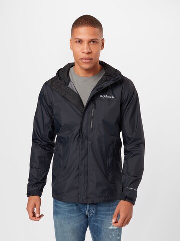 COLUMBIA Outdoor jacket 'Pouring Adventure' in Black: front