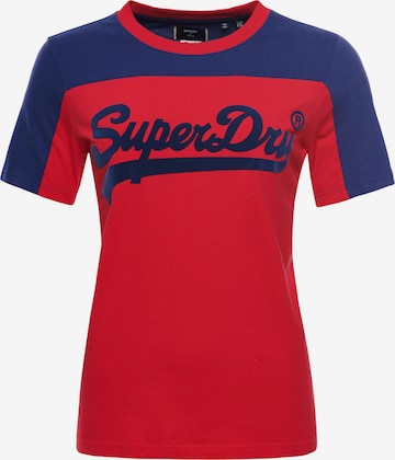 Superdry T-Shirt 'American Classic' in Rot: predná strana