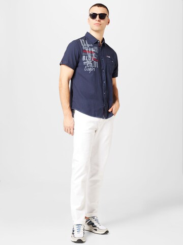 CAMP DAVID Regular fit Button Up Shirt in Blue