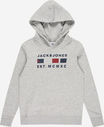 Jack & Jones Junior Majica 'FREDDIE' | siva barva: sprednja stran