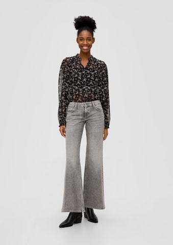 QS Wide leg Jeans 'Caite' in Grey