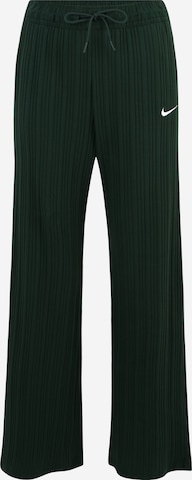 Wide Leg Pantalon Nike Sportswear en vert : devant