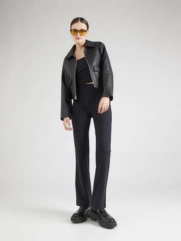 Abercrombie & Fitch Flared Broek 'PONTE' in Zwart