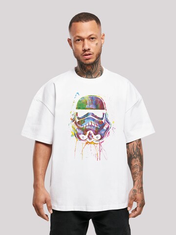 F4NT4STIC Shirt 'Stormtrooper Paint Splats' in White: front