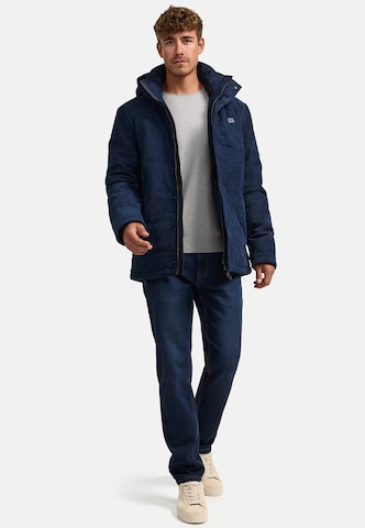 INDICODE JEANS Winterjacke 'Olime' in Blau