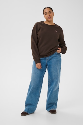 Pull-over 'KClia' KAFFE CURVE en marron