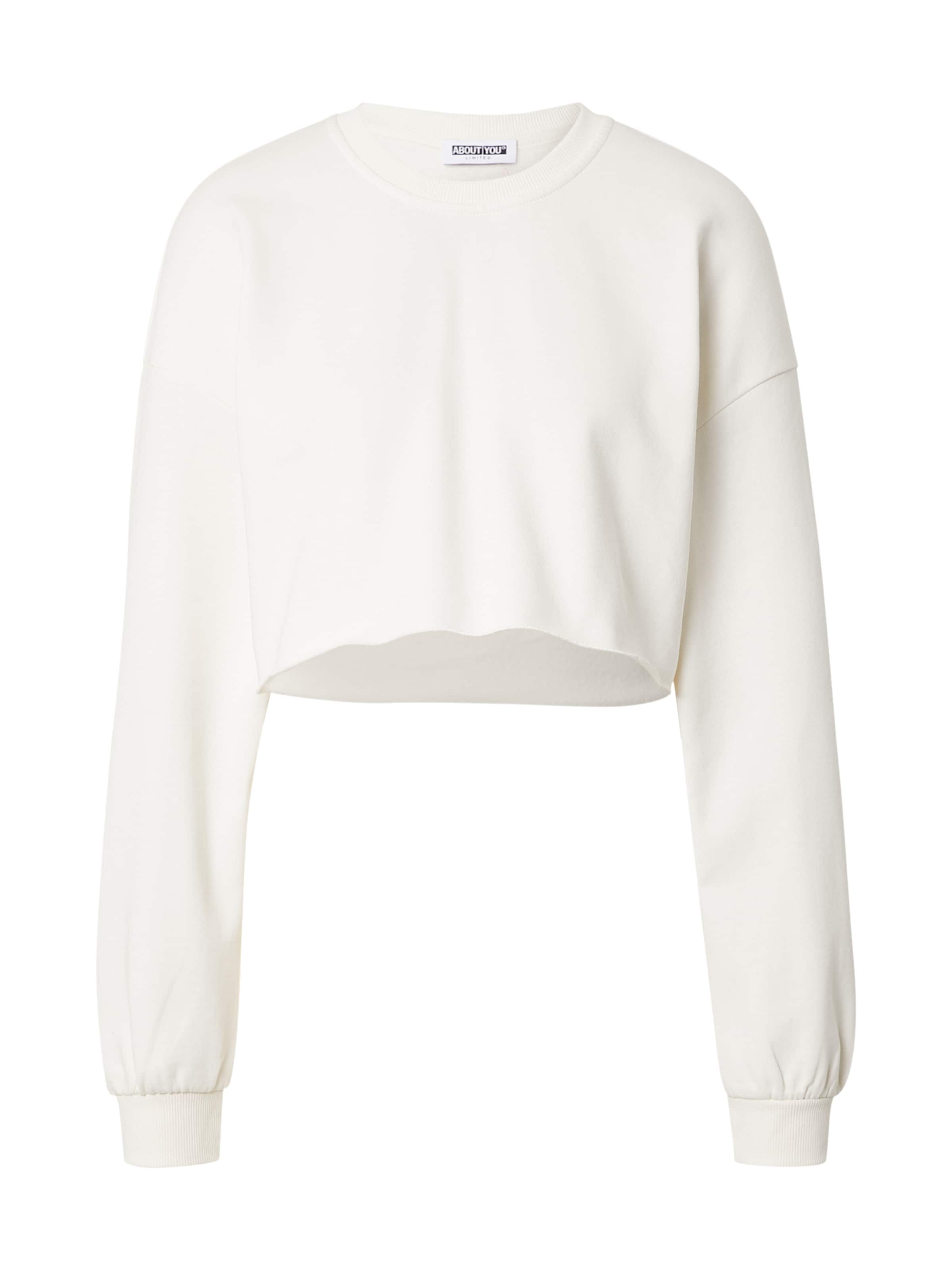 ABOUT YOU Limited Sweatshirt &#x27;Joyah&#x27; in White: front