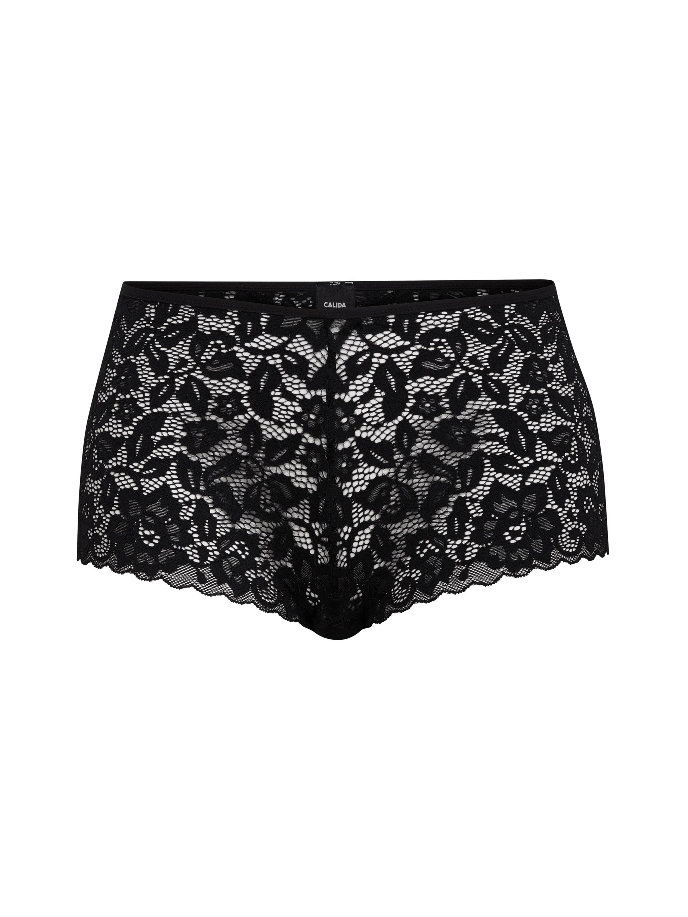 CALIDA Panty 'Natural Comfort Lace' in Black: front