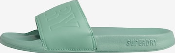 Superdry Strand-/badschoen in Groen: voorkant