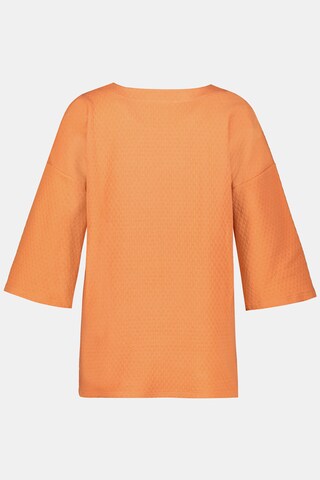 Ulla Popken Sweatshirt (GOTS) in Orange
