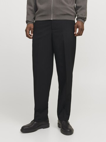 JACK & JONES Loosefit Bukser med fals 'JPRFranco' i sort: forside