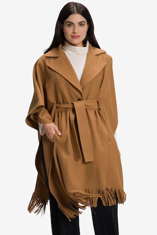 Ulla Popken Cape in Brown: front