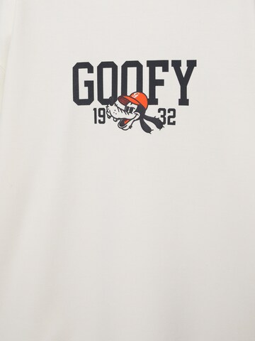 Pull&Bear Shirt 'GOOFY' in Wit