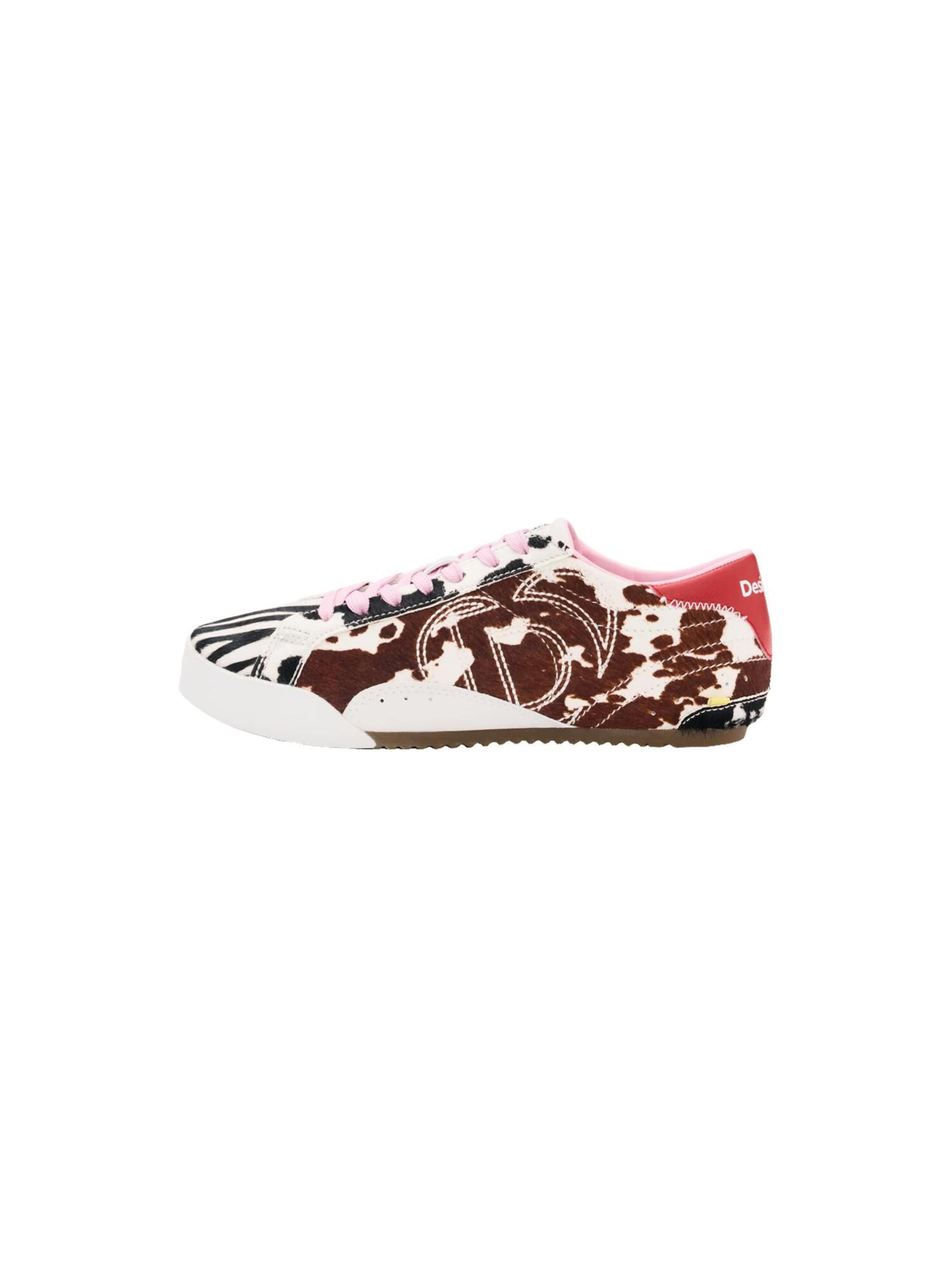 Desigual Σνίκερ χαμηλό σε καφέ: μπροστά