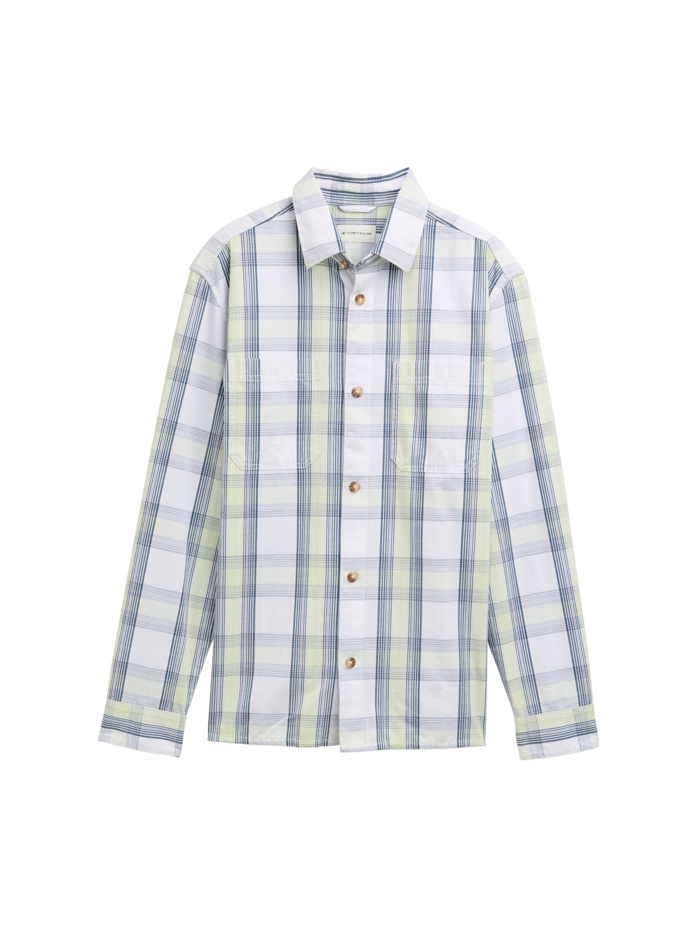 TOM TAILOR Regular Fit Hemd in Blau: Vorderseite