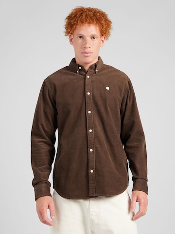 Carhartt WIP Regular Fit Hemd 'Madison' in Braun: predná strana