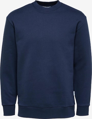SELECTED HOMME Sweatshirt 'Hoffman' i blå: framsida