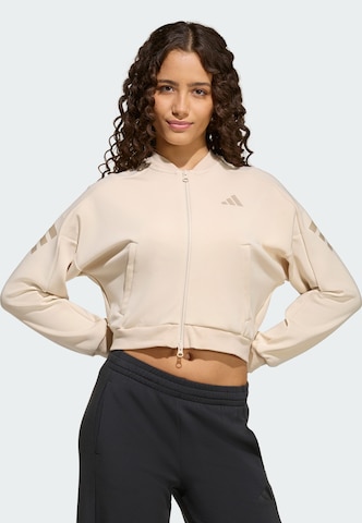 Veste de survêtement 'Future Icons' ADIDAS SPORTSWEAR en beige : devant