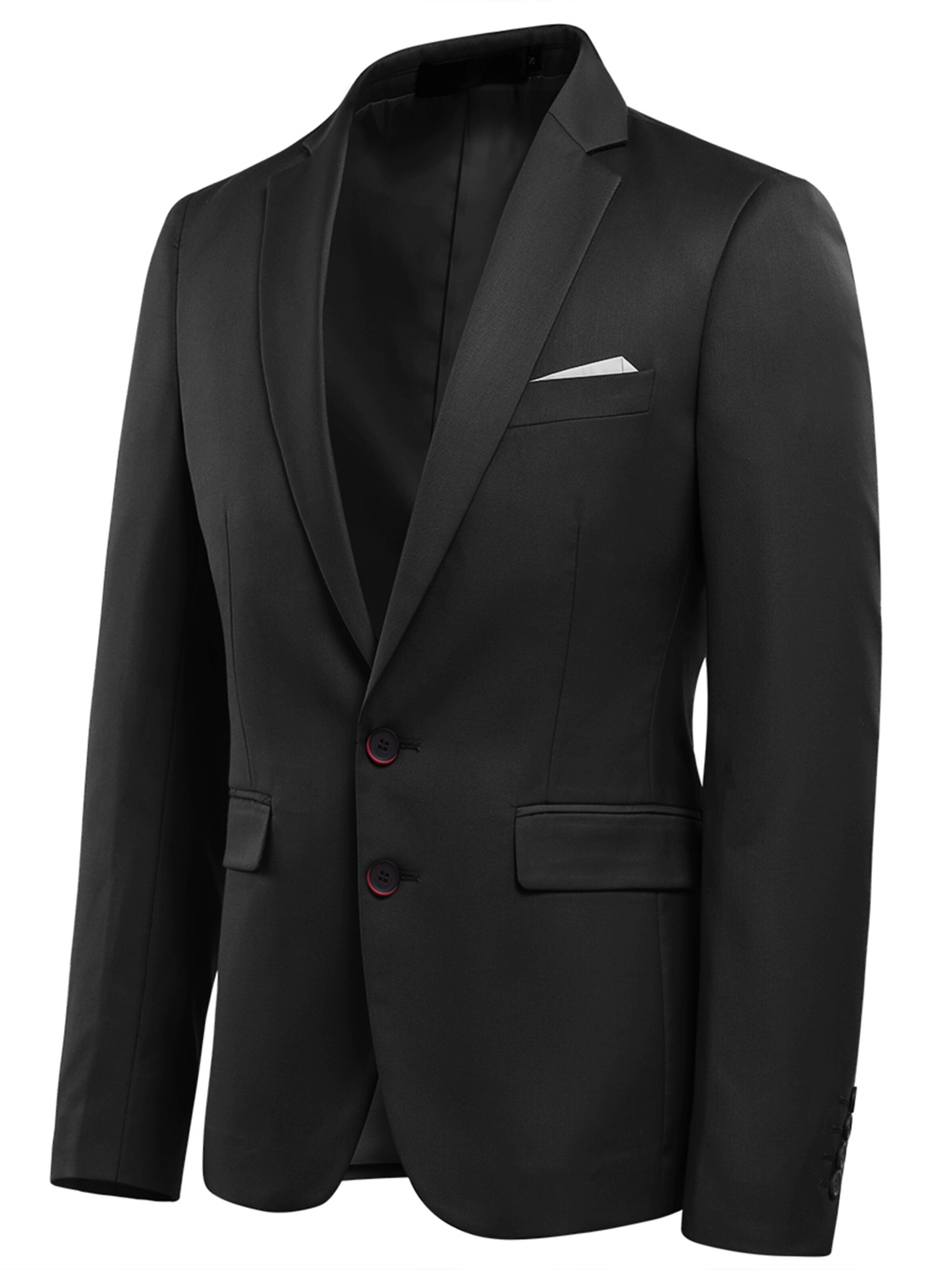 YOUTHUP Slim fit Suit Jacket 'Klarheit' in Black