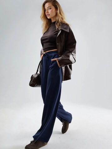 Hiccup Wide leg Broek in Blauw